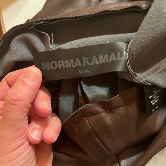 NWT Norma Kamali Free People Spat Leggings in Chocolate - Picture 8 of 10